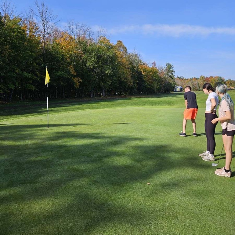 students putting