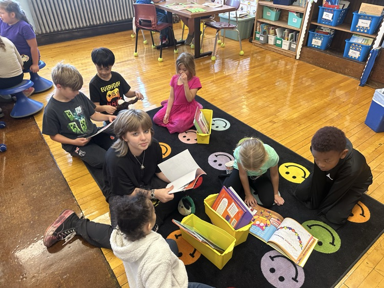 First day of reading buddies!