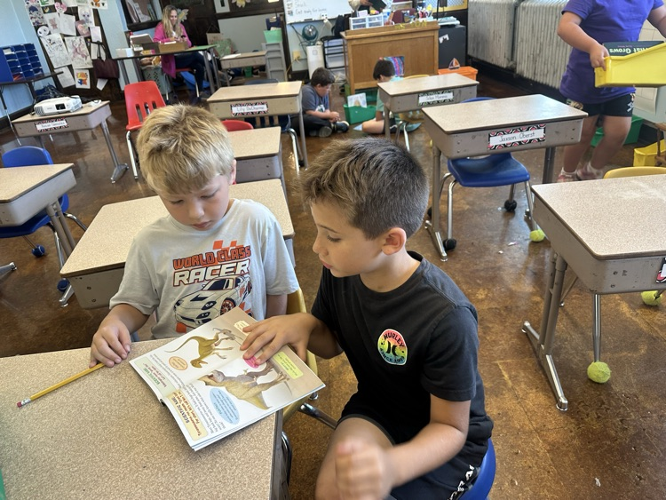 First day of reading buddies!