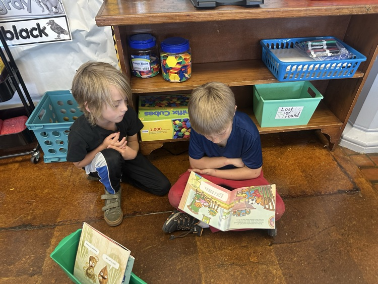First day of reading buddies!
