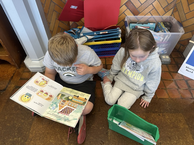 First day of reading buddies!