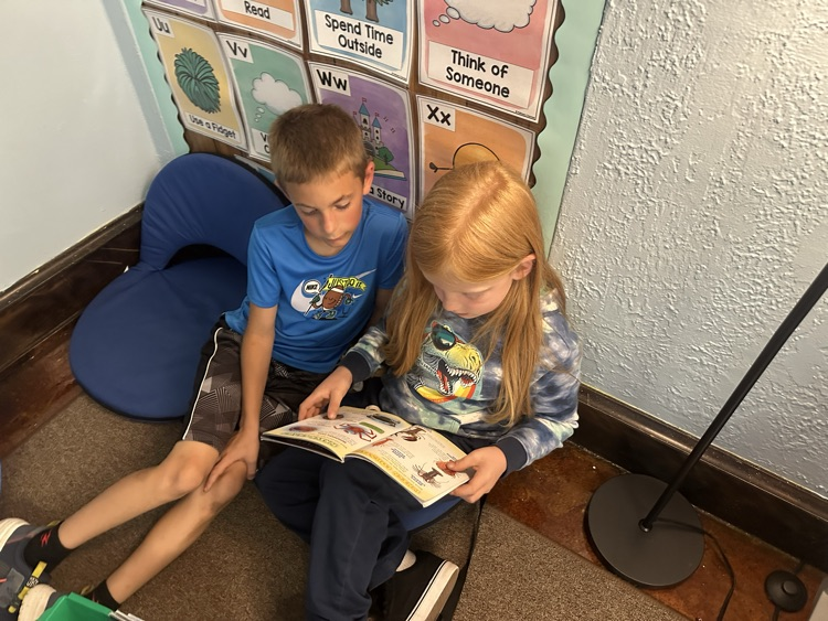 First day of reading buddies!