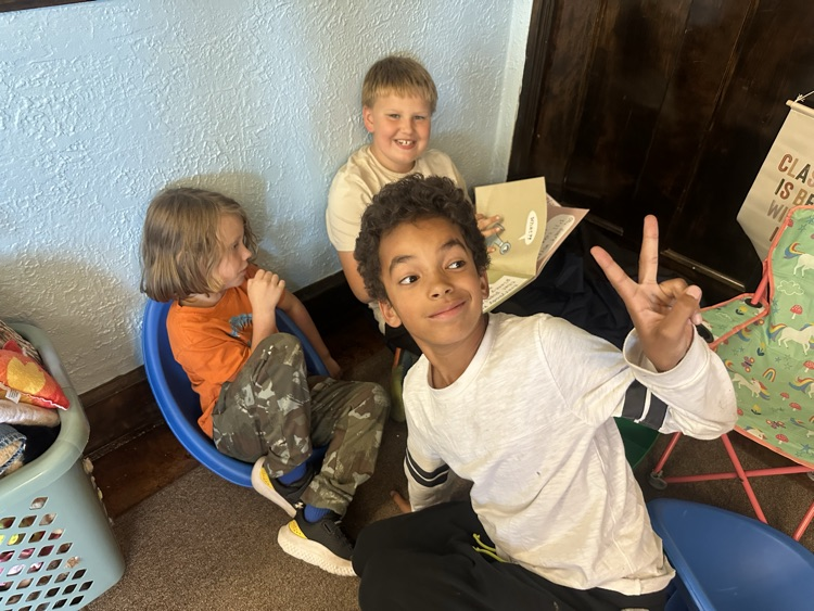 First day of reading buddies!