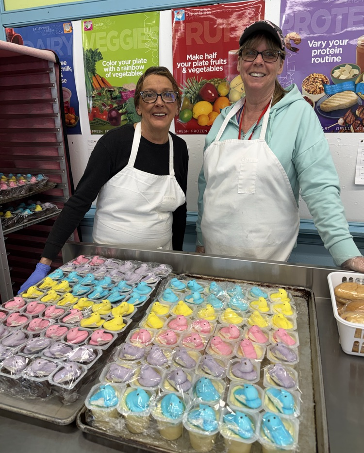 Lunch ladies made special Easter treats!
