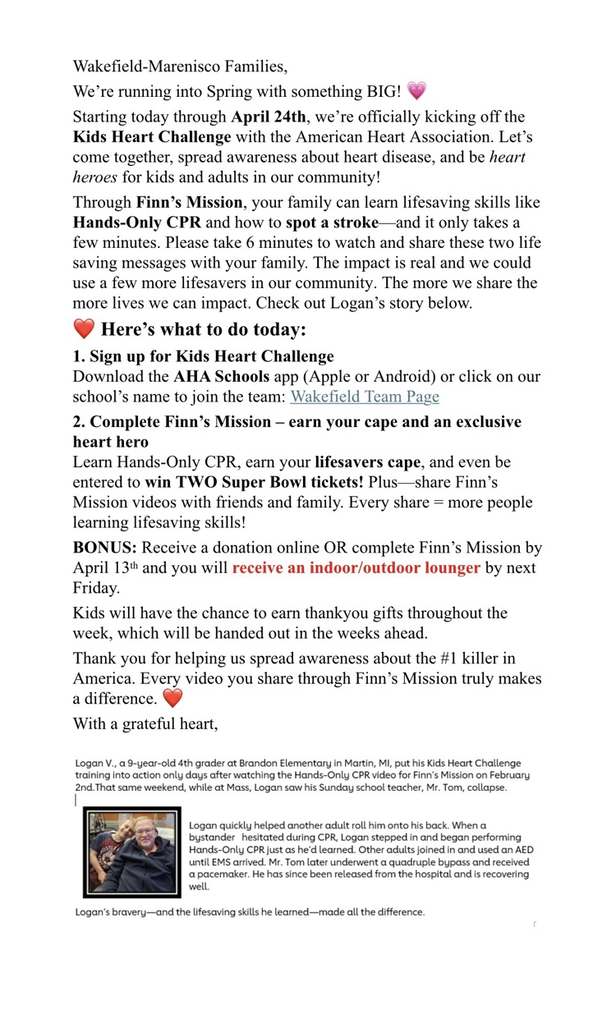 kid’s heart challenge