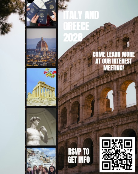 infographic about Italy and Greece trip