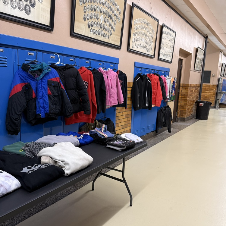 Come check out the lost and found at school