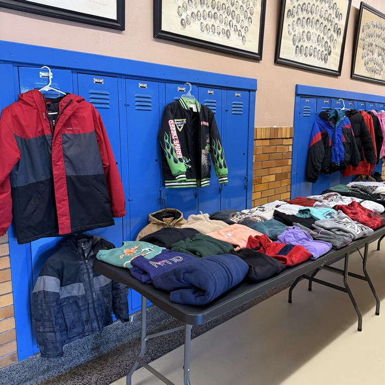 Come check out the Lost and Found at school