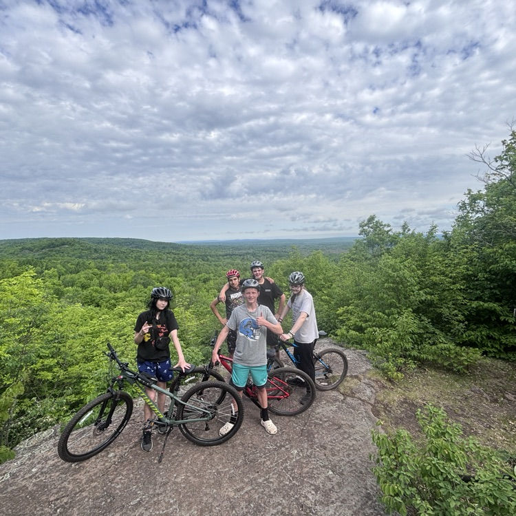 students with bikes