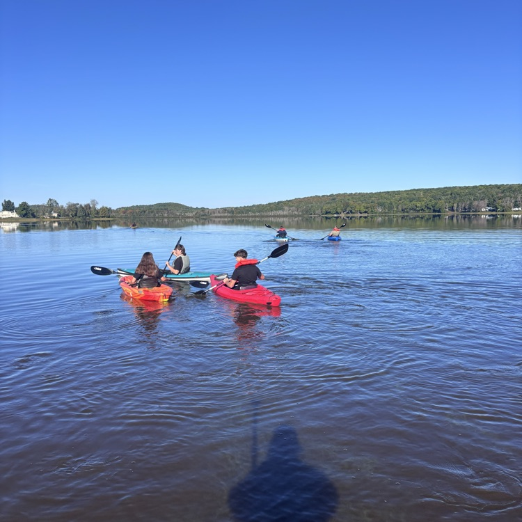 students boating