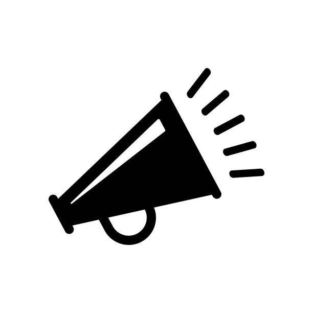 black megaphone