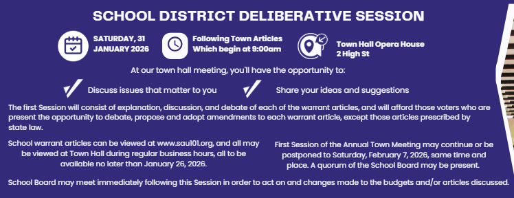 Graphic about the deliberative session