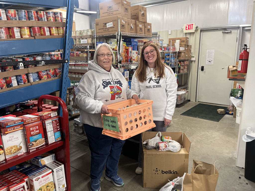 Pictured: Marilou MacLean, operations director at the Wakefield Food Pantry and Ms. Sylvester, the assistant fundraising coordinator.