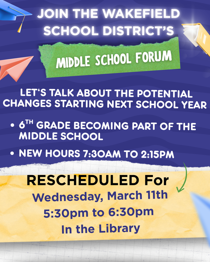 a graphic of the message for the middle school forum