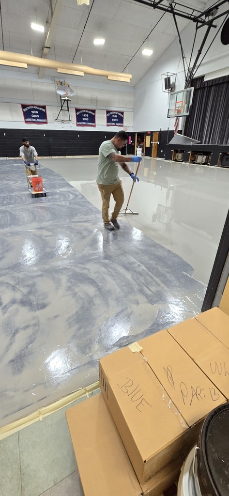 a graphic of them continuing puttting down the second coat