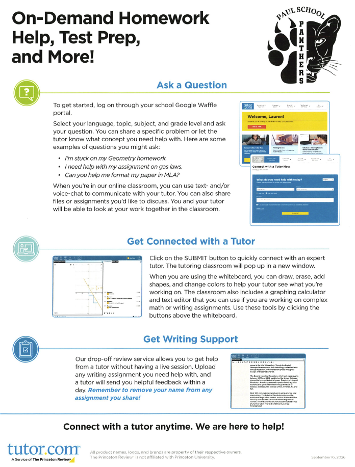 a graphic about on demand homework help