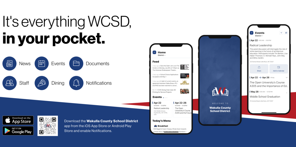 We're thrilled to announce the new app for WCSD! It's  everything WCSD, in your pocket. 