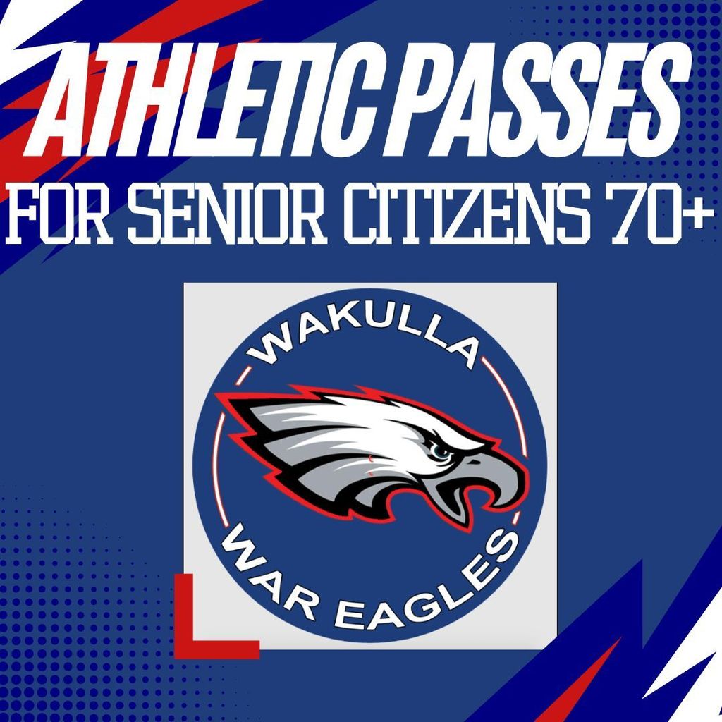 Athletic Passes for 70+ War Eagle Logo RWB