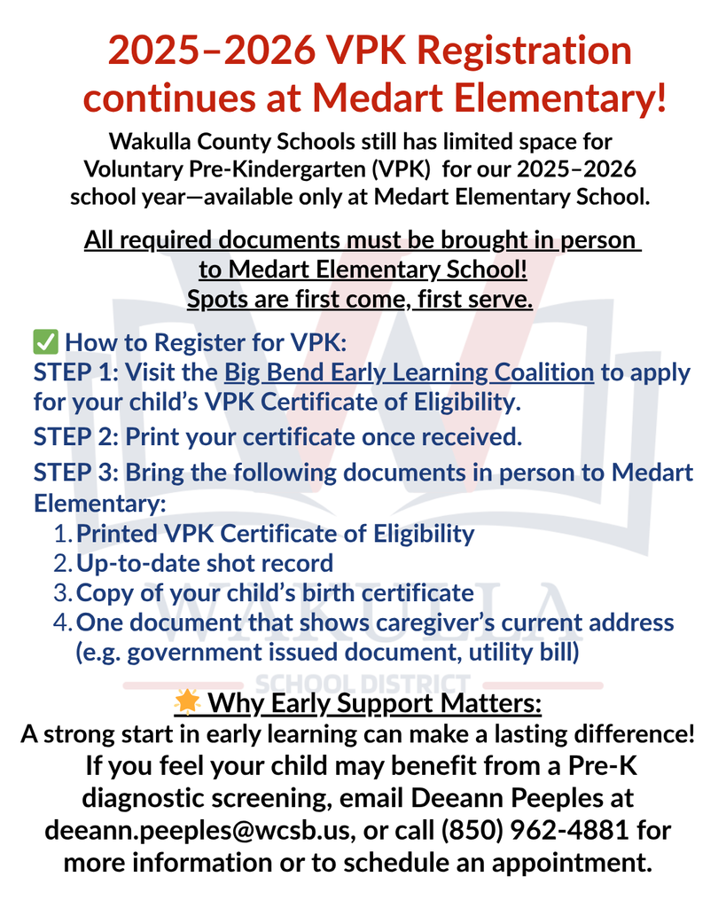 VPK Registration still open