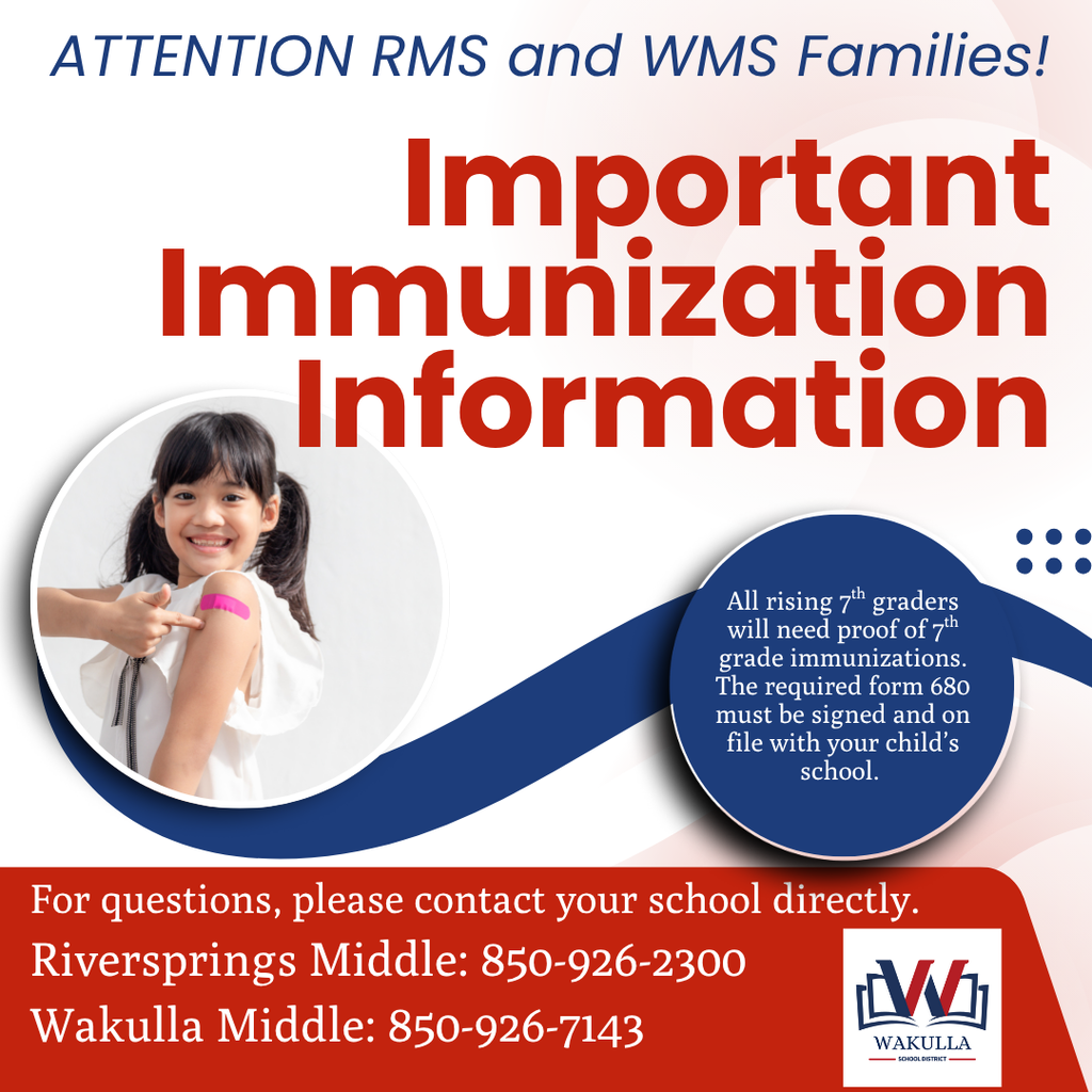 7th Grade Immunization Information
