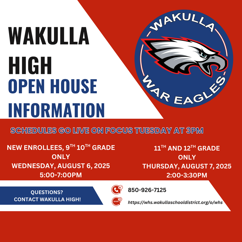 OPEN HOUSE AND SCHEDULE INFORMATION