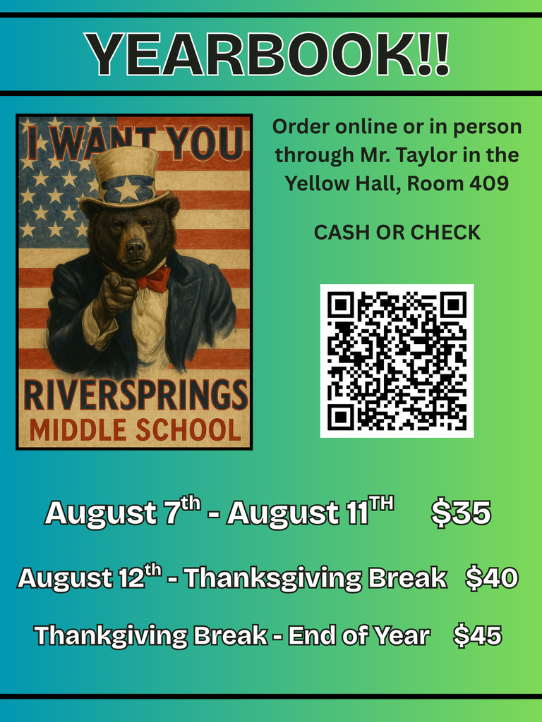 RMS Yearbook is on sale.