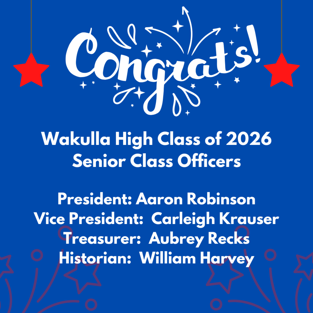 WHS 2026 Senior Class Officers