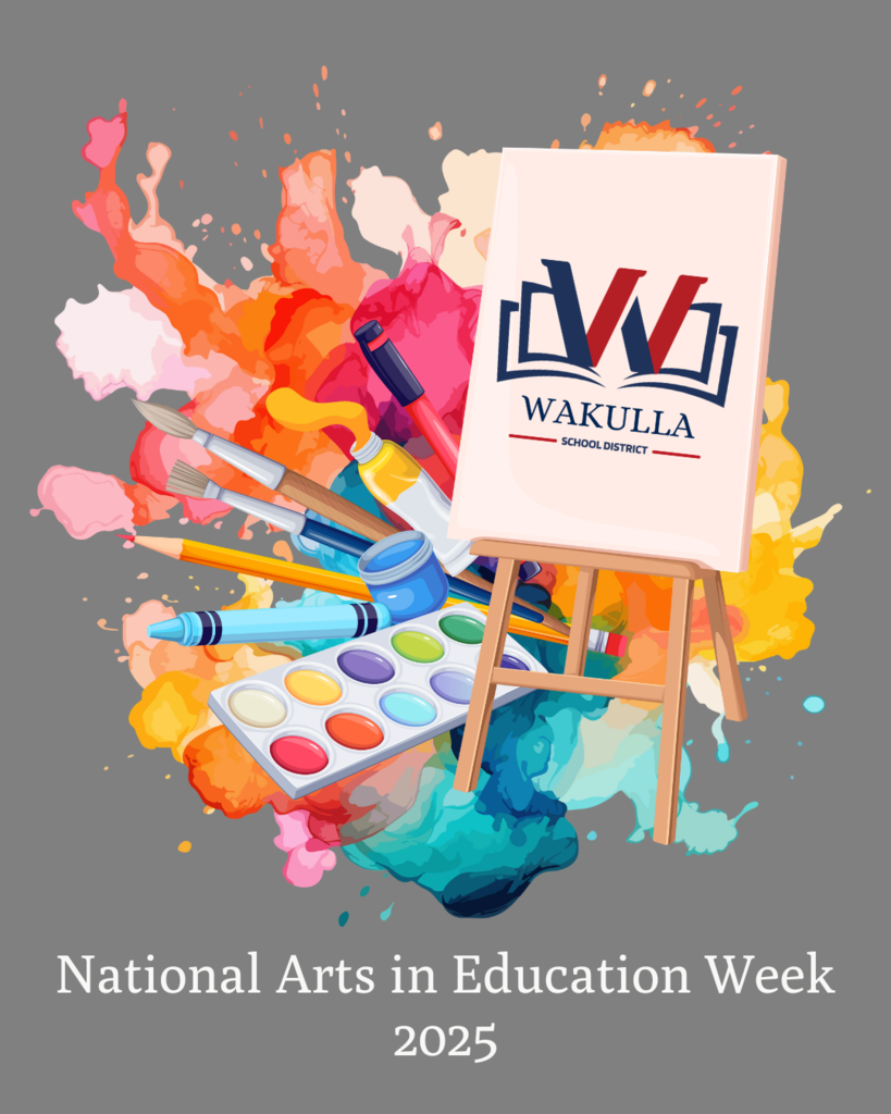 Multicolor image of various art forms for National Arts in Education Week