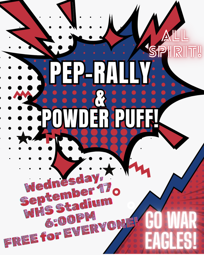 Powder Puff and Pep Rally Wednesday September 17 at 6:00PM
