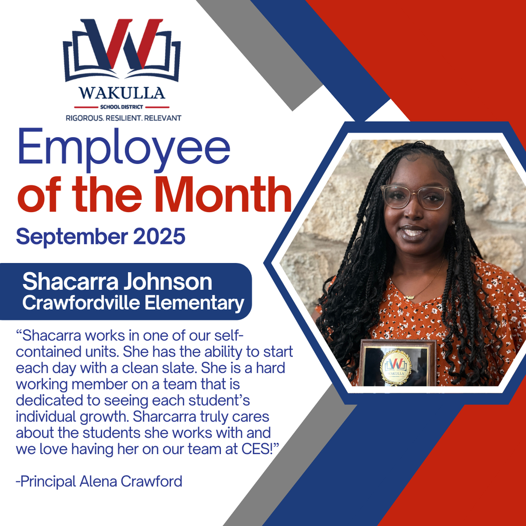 Shacarra Johnson-Employee of the Month September