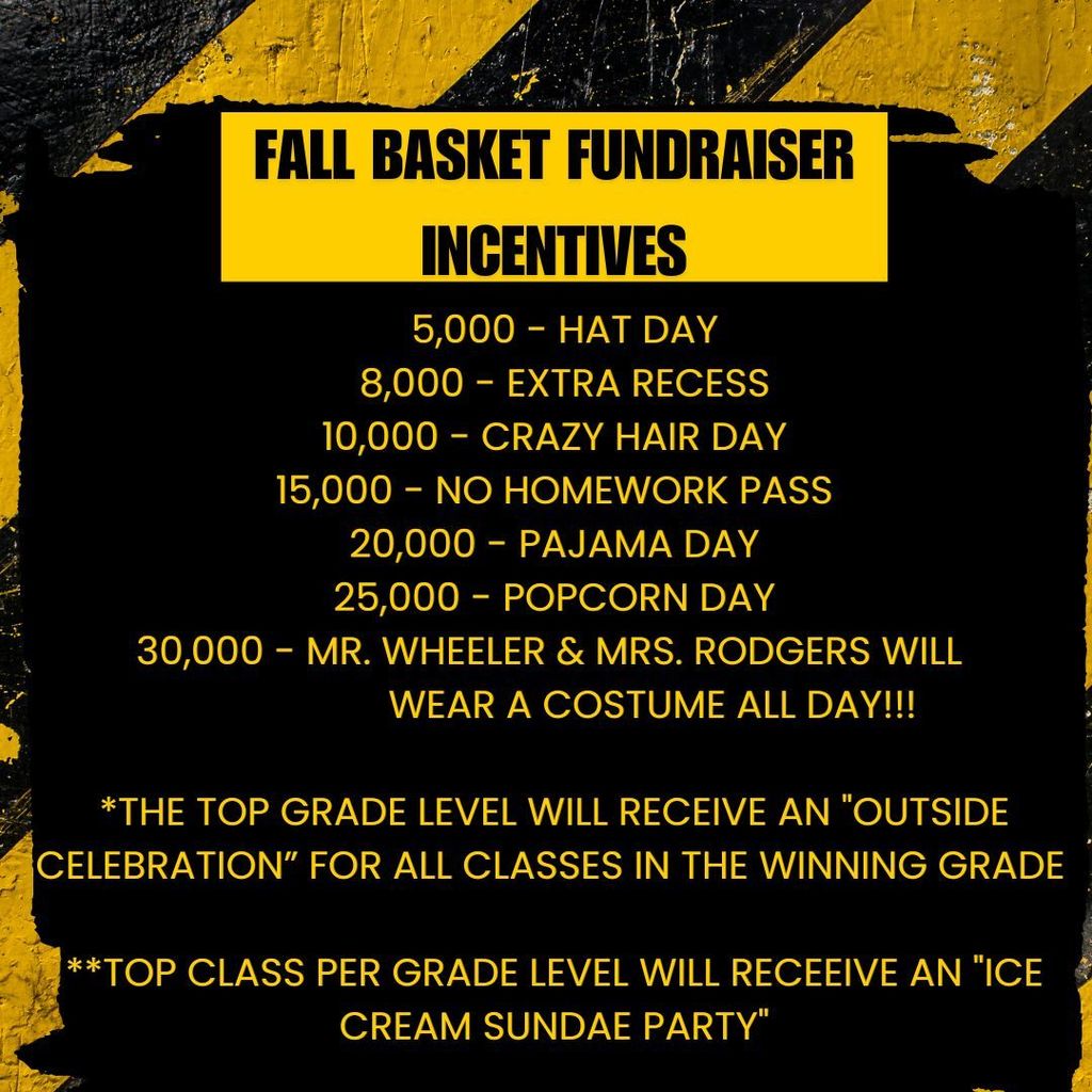 fall fundraiser incentives