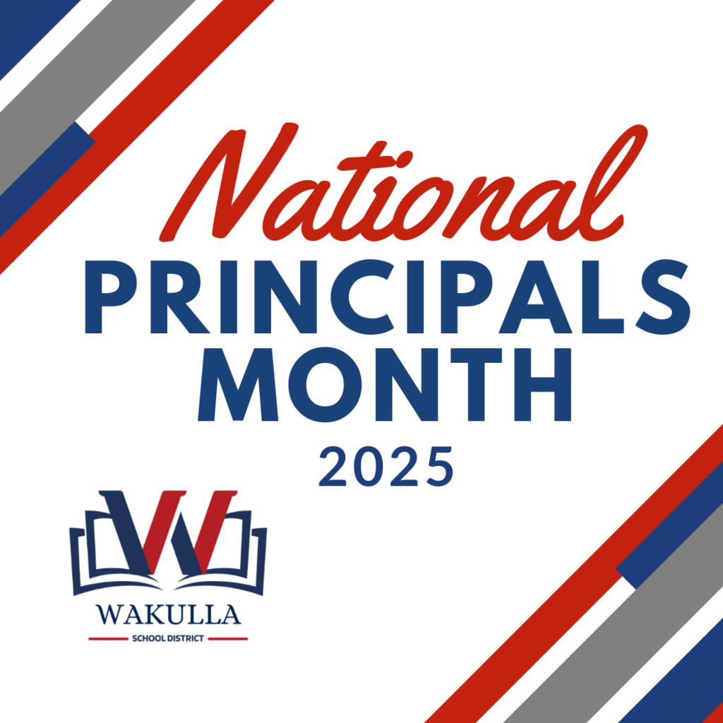 Red White and Blue National Principals Month
