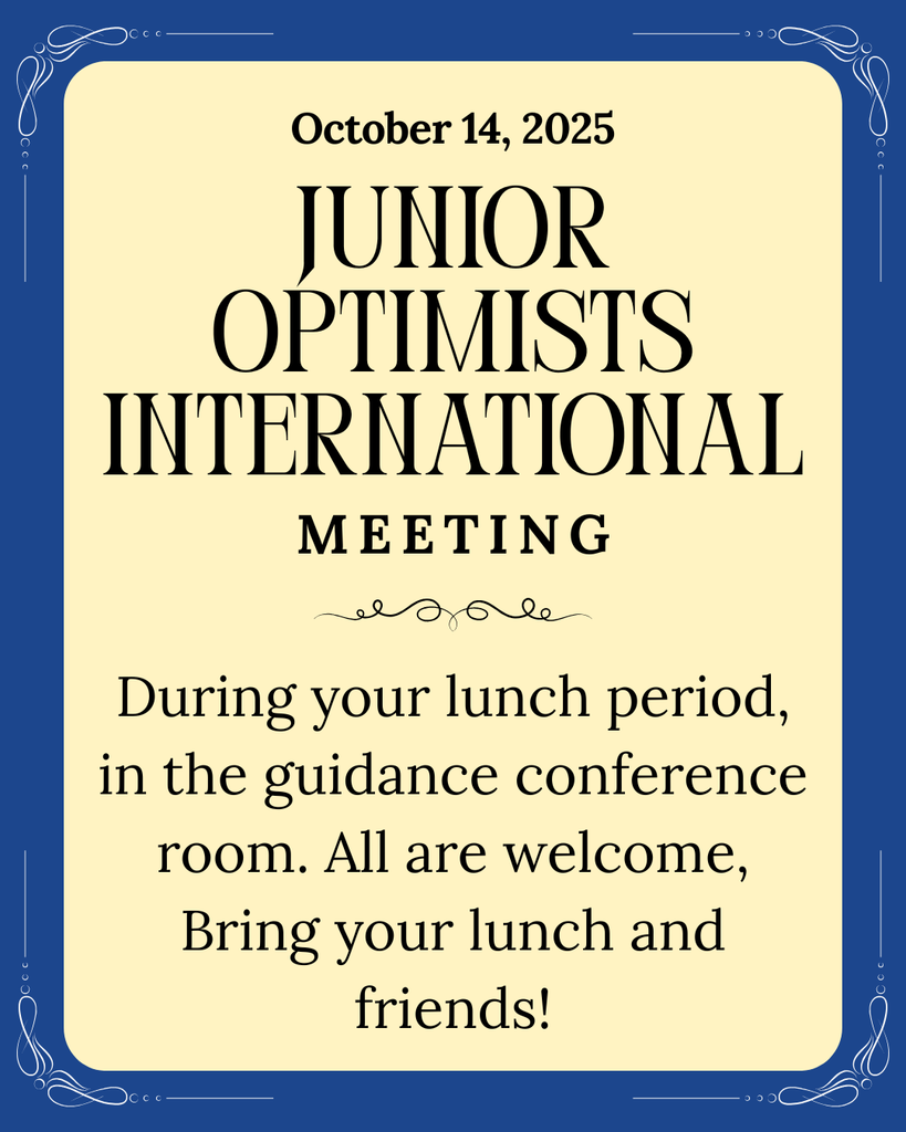 Junior optimists International meeting today