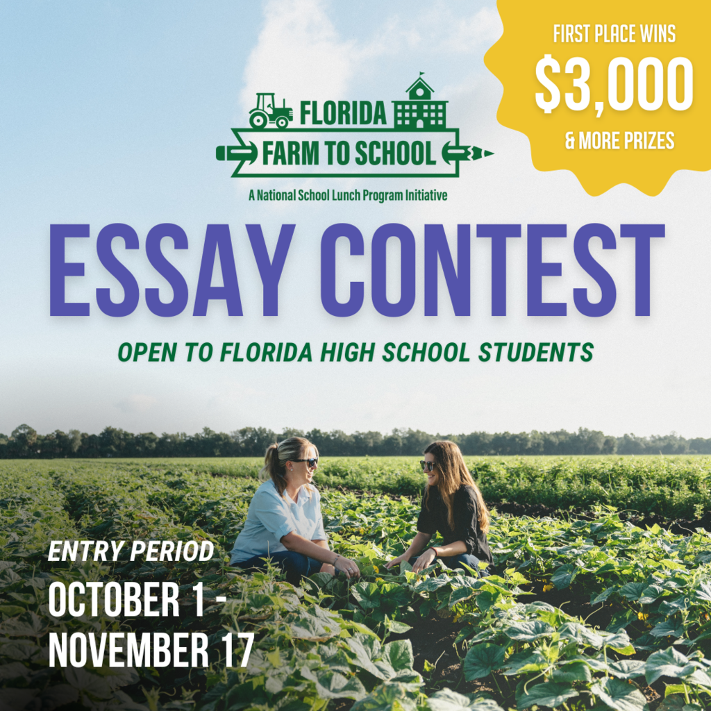 Farm to School Essay contest FLyer