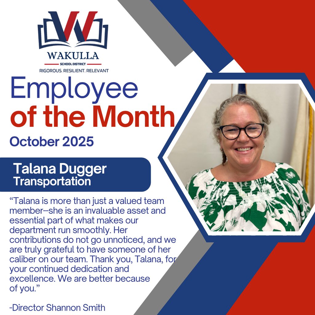 Talana Dugger Employee of the Month October