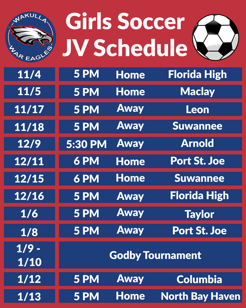 Girls Soccer JV Schedule 25-26 is now up! Show support for our team while they play different opponents this season!