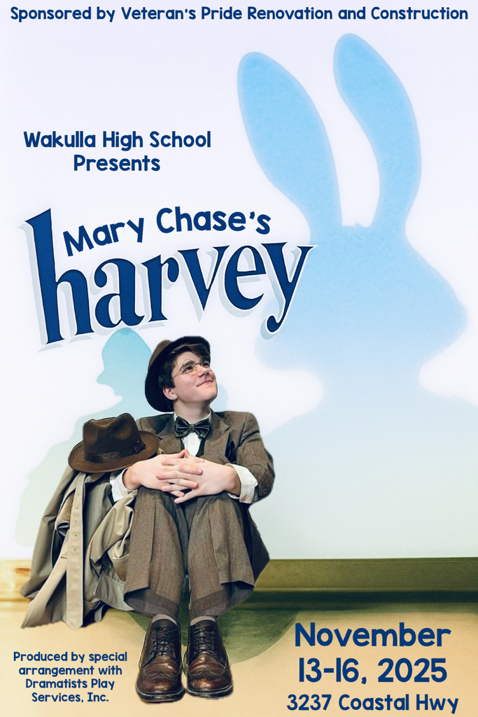 Please join us for this delightful two hour performance of Harvey! 