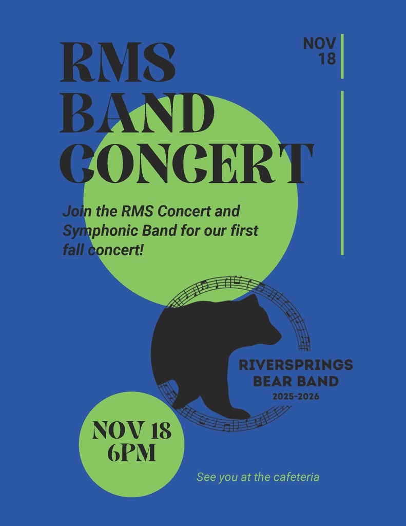 RMS Band Concert flyer
