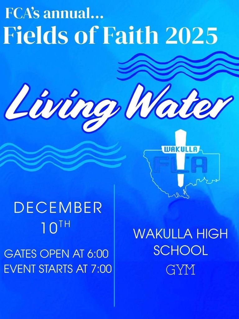 Join FCA for Fields of Faith in the Gym this Wednesday! 