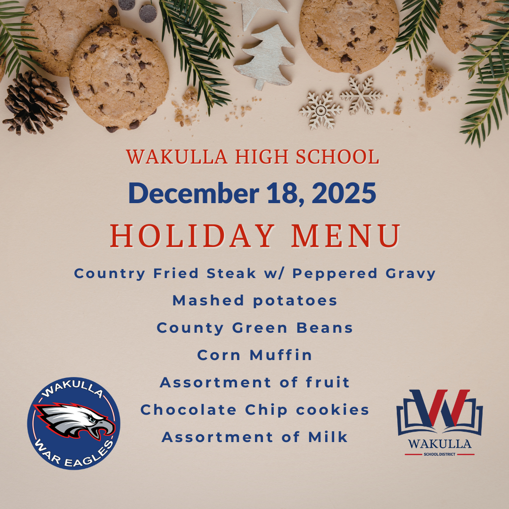 Food Services Holiday menu