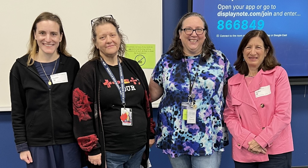 HERC Executive Director Barbara Goldstein and Education Director Lauren Hampton with Ms. Floyd Richardson and Ms. Kerce