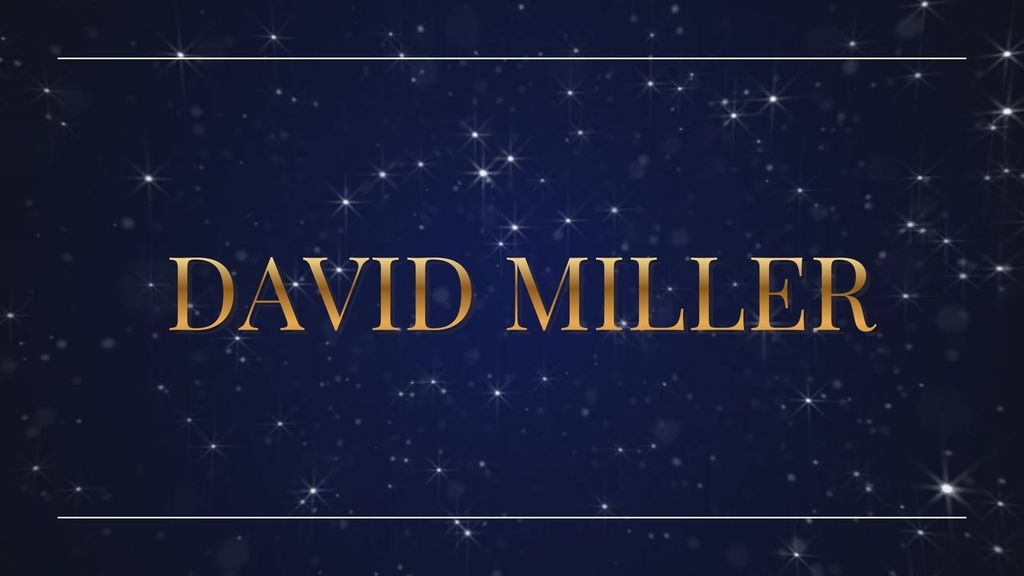Thank you to our Sponsors David Miller