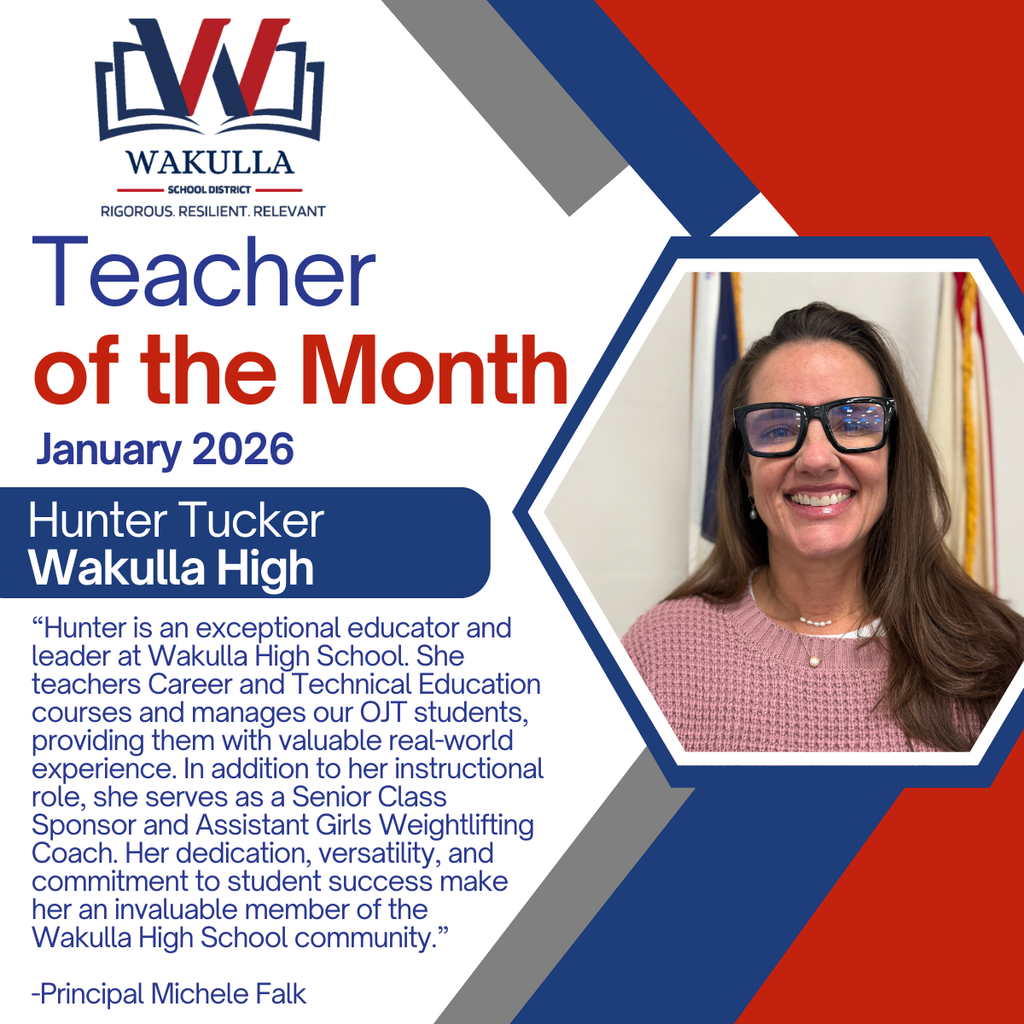 January Teacher of the Month Hunter Tucker