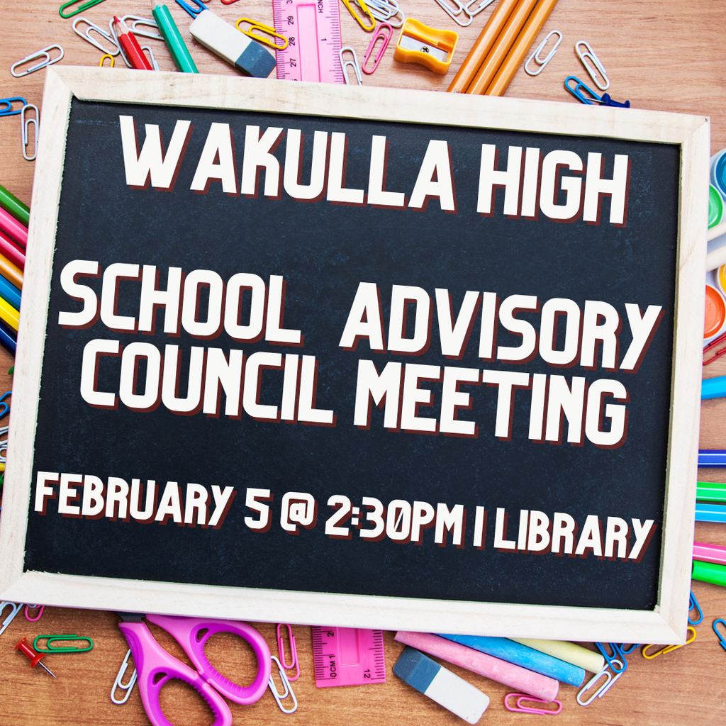 School Advisory Council Meeting-All are welcome