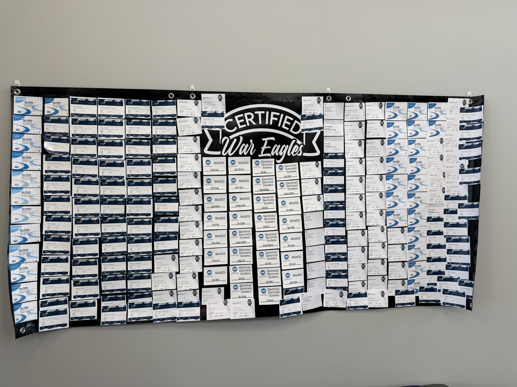 Our War Eagles Are Certified!