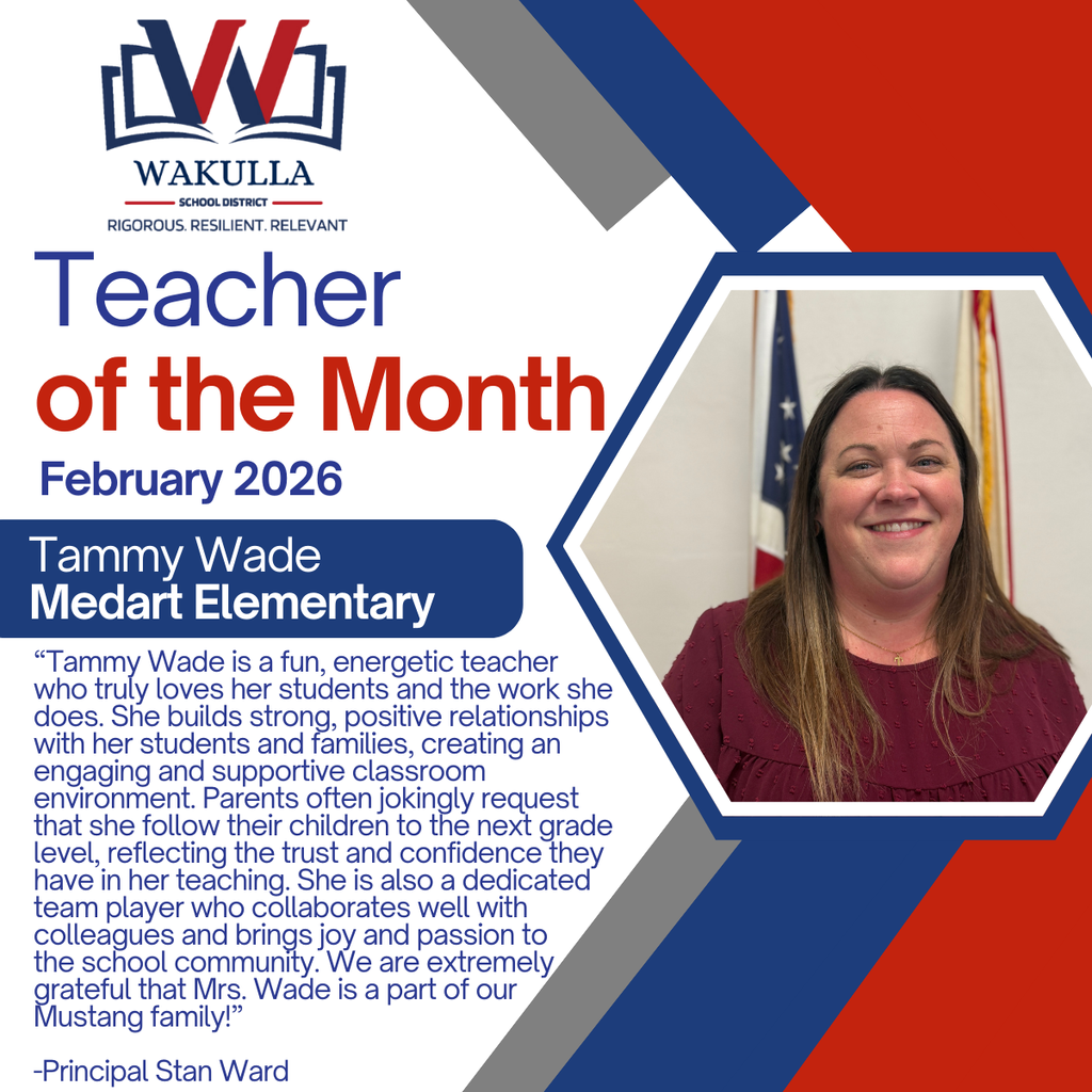 Teacher of the Month Tammy Wade