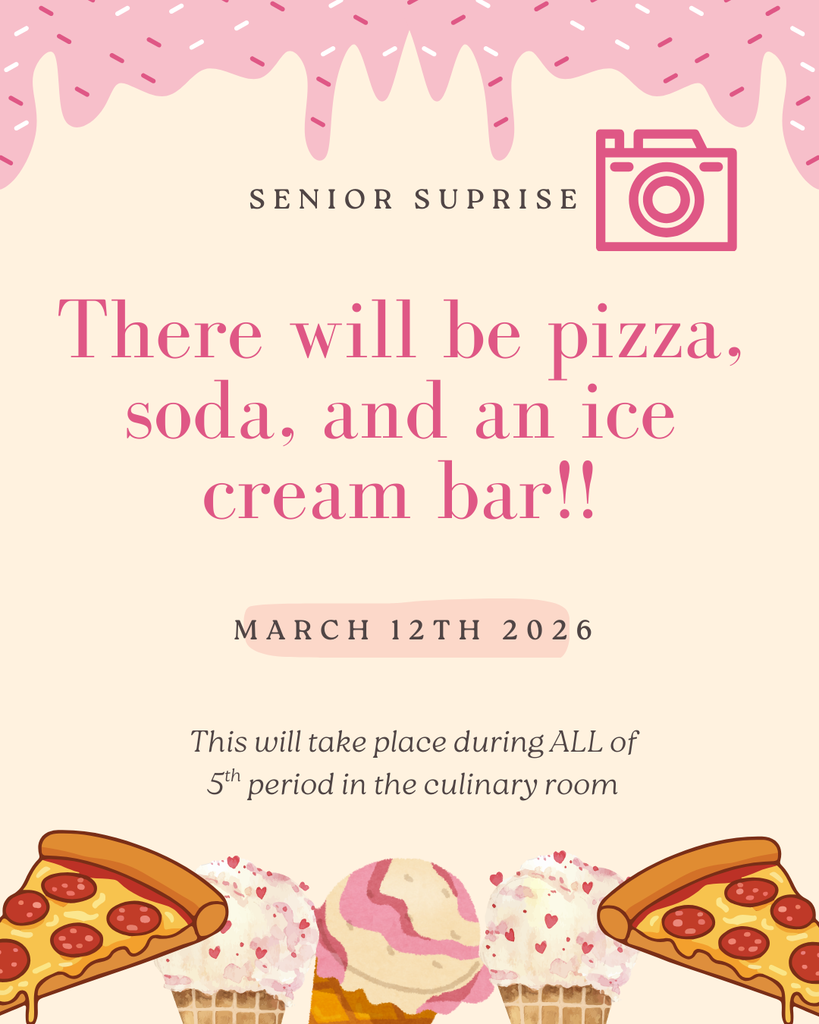 Senior surprise on March 12th