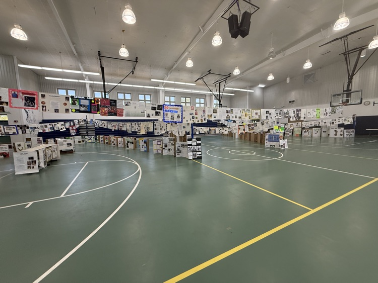 Black History Month Riversprings Poster presentations in Gymnasium