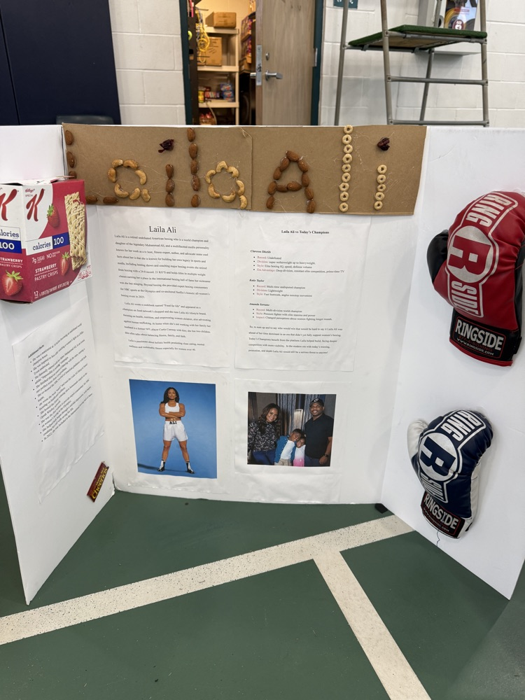 Black History Month Riversprings Poster presentations in Gymnasium