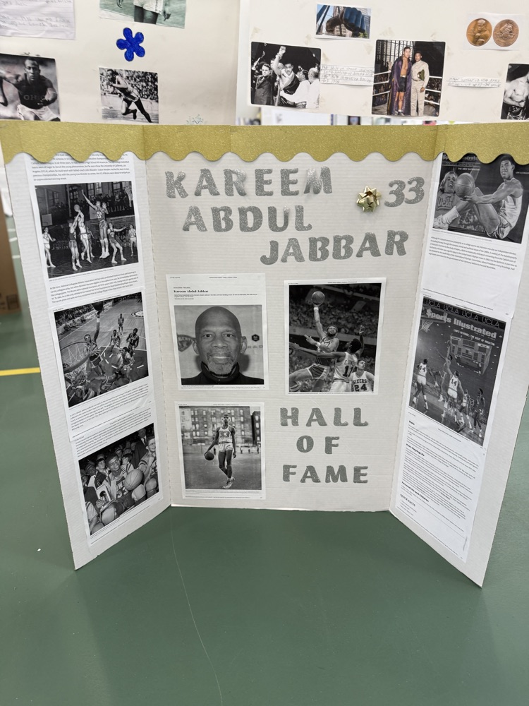 Black History Month Riversprings Poster presentations in Gymnasium